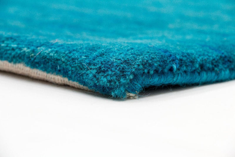 Runner Wool Rug - 180 x 107 cm - blue