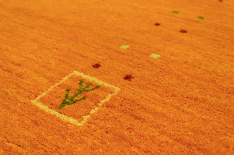 Runner Gabbeh Rug - Indus - 350 x 80 cm - orange