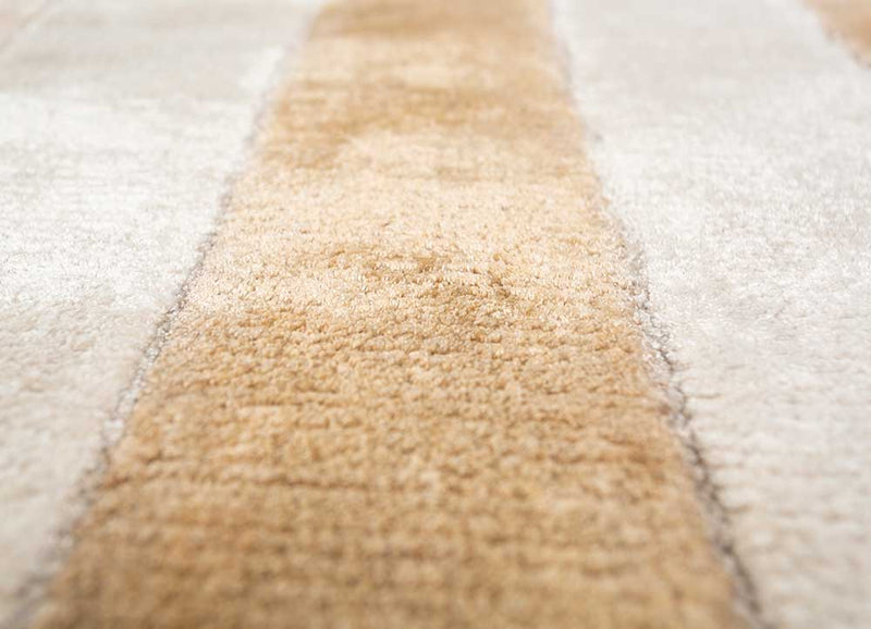 Designer Rug oval  - 270 x 180 cm - brown