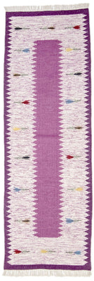 Runner Kelim Rug - Trendy - 250 x 80 cm - purple