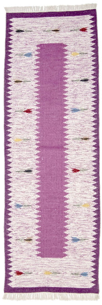 Runner Kelim Rug - Trendy - 250 x 80 cm - purple