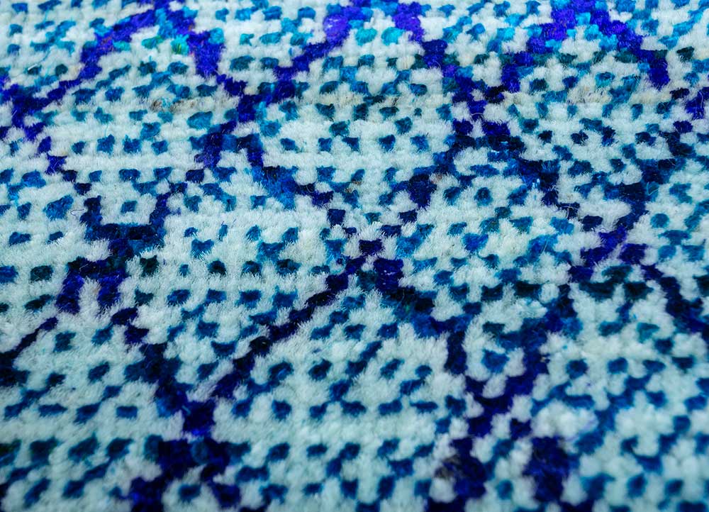 Wool Rug - 300 x 240 cm - light blue