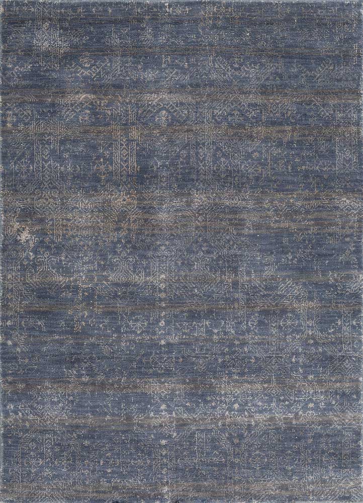 Wool Rug - 150 x 90 cm - dark blue
