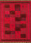 Wool Rug - 225 x 150 cm - red