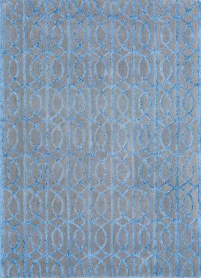 Wool Rug - 180 x 120 cm - sea blue