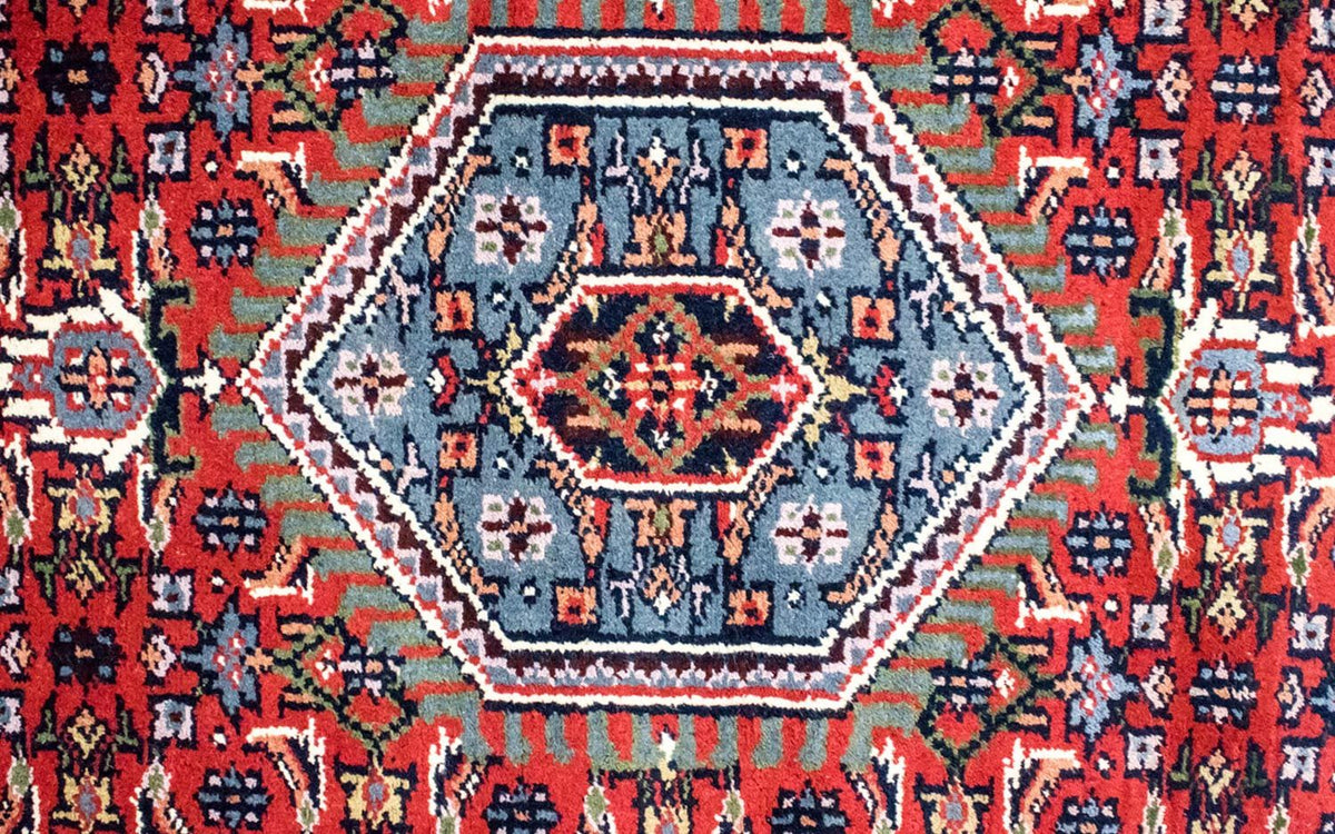 Oriental Rug - 90 x 60 cm - red