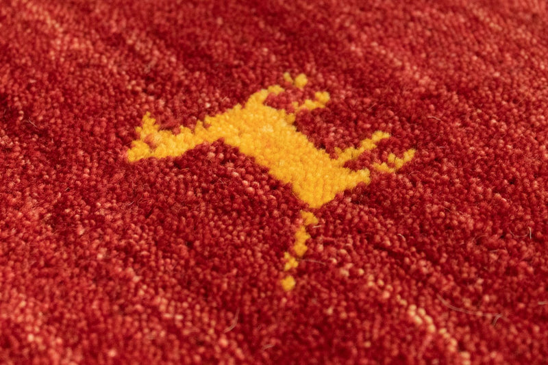 Runner Gabbeh Rug - Indus - 200 x 80 cm - red