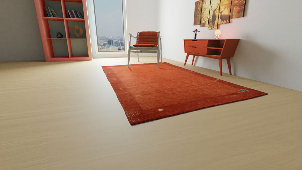 Gabbeh Rug - Indus - 180 x 120 cm - red
