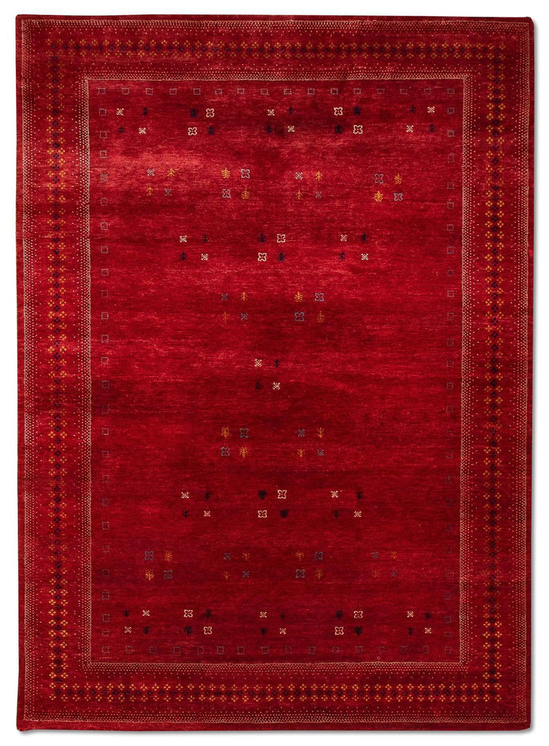 Gabbeh Rug - Loribaft Perser - 400 x 300 cm - red