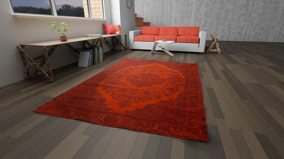 Vintage Rug - 340 x 240 cm - red