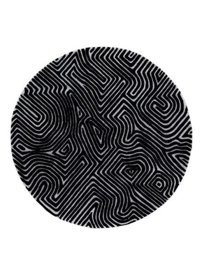 Rug round  - 180 x 180 cm - grey