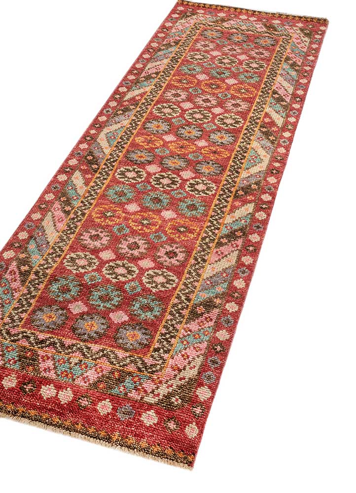 Runner Wool Rug - 360 x 90 cm - orange