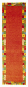Indo Gabbeh Rug Elite - Wool Rug - Runner / Rust / 80 x 300 cm Runner