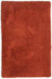 High-Pile Rug - 215 x 155 cm - rust
