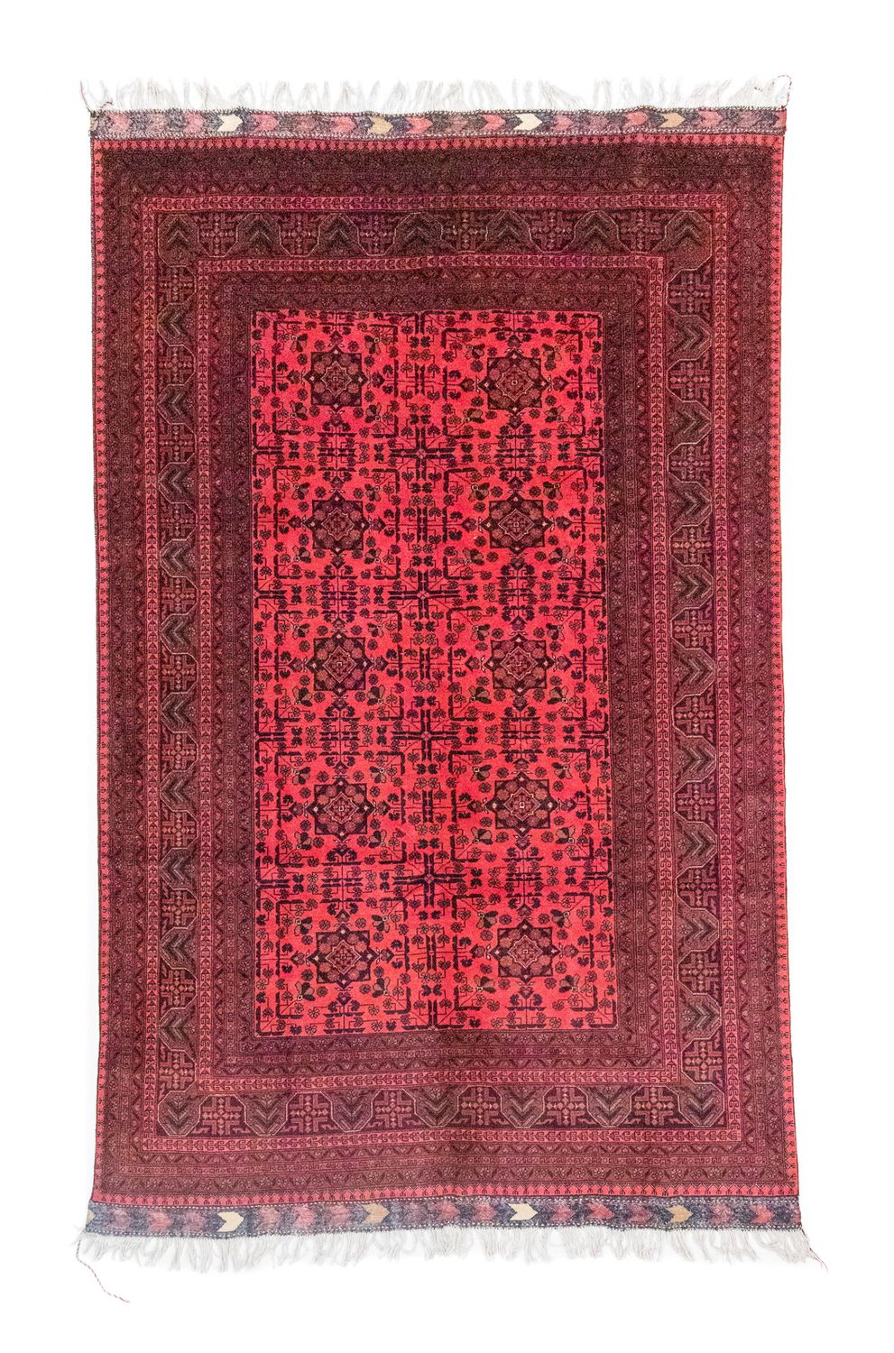 Afghan Rug - Kunduz - 300 x 198 cm - red