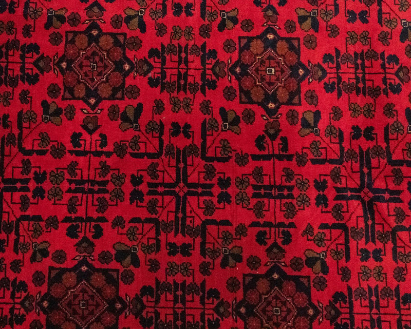 Afghan Rug - Kunduz - 300 x 198 cm - red