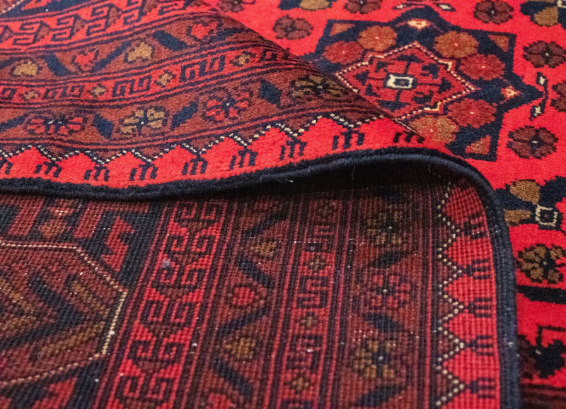 Afghan Rug - Kunduz - 300 x 198 cm - red