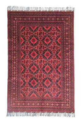 Afghan Rug - Kunduz - 286 x 199 cm - red