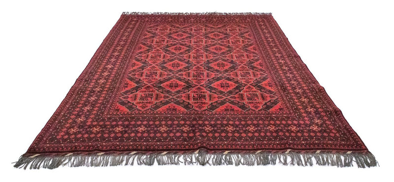 Afghan Rug - Kunduz - 286 x 199 cm - red