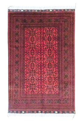Afghan Rug - Kunduz - 299 x 200 cm - red