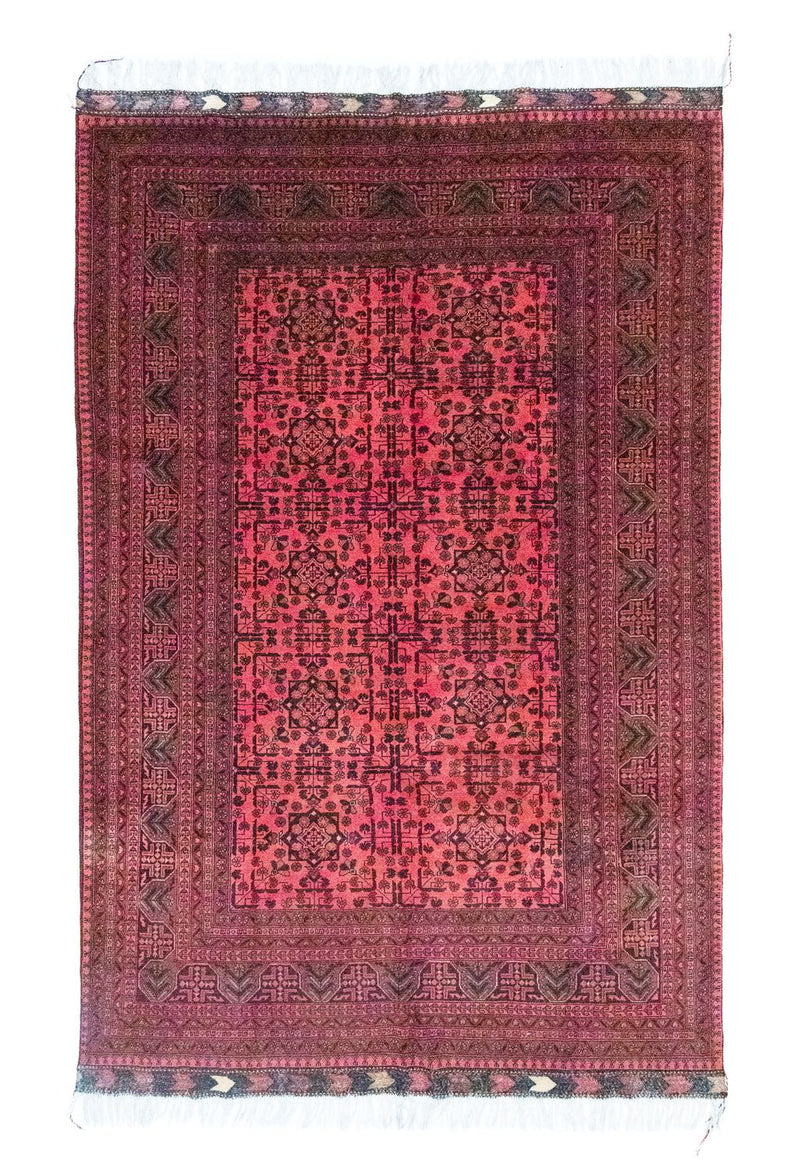 Afghan Rug - Kunduz - 299 x 200 cm - red