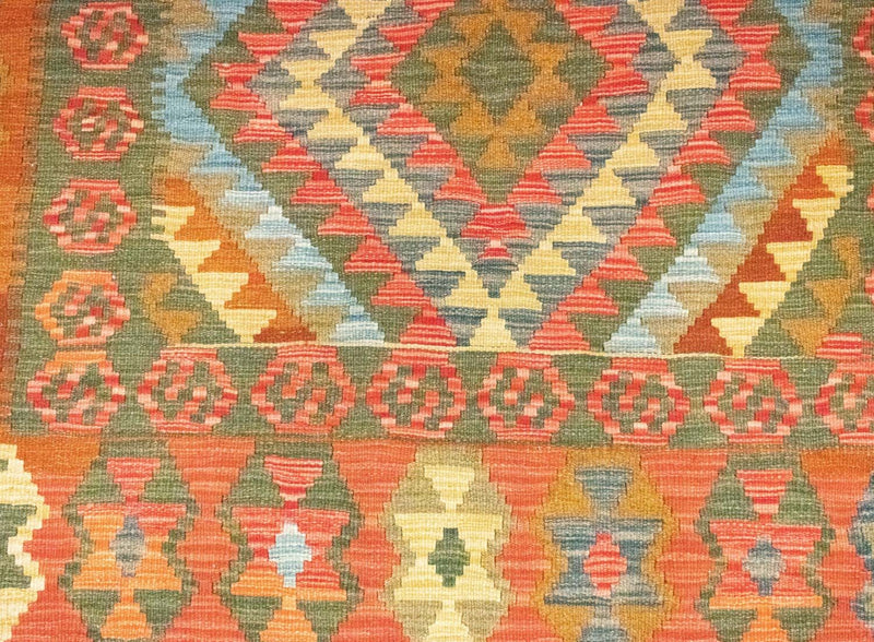 Kelim Rug - Oriental - 196 x 154 cm - orange