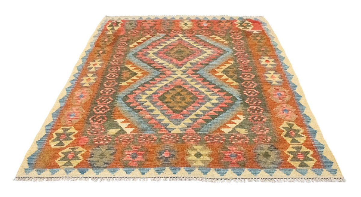 Kelim Rug - Oriental - 196 x 154 cm - orange