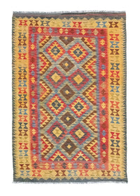 Kelim Rug - Oriental - 208 x 152 cm - yellow
