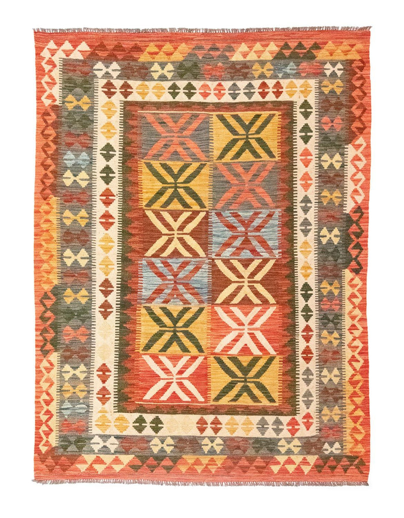 Kelim Rug - Oriental - 205 x 150 cm - orange