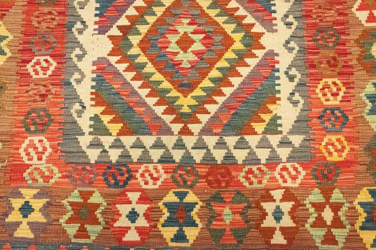 Kelim Rug - Oriental - 203 x 148 cm - orange