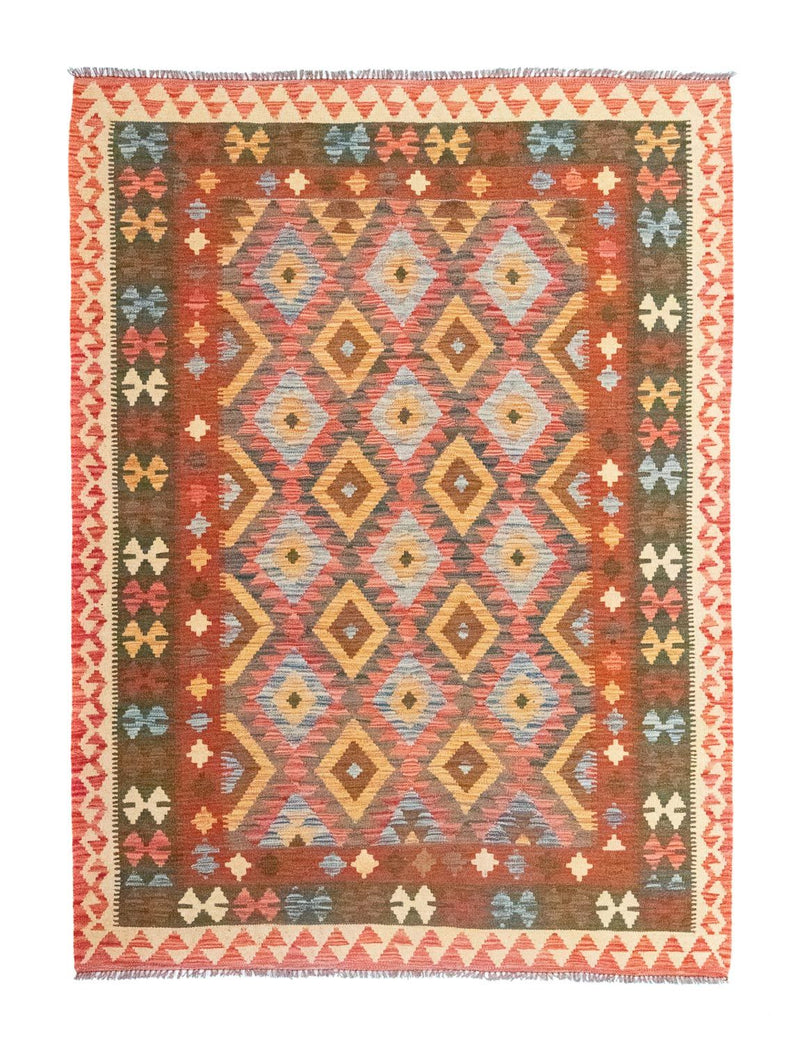 Kelim Rug - Oriental - 217 x 160 cm - orange