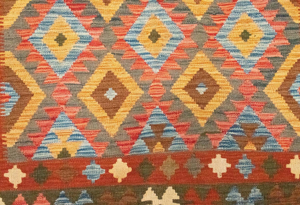 Kelim Rug - Oriental - 217 x 160 cm - orange