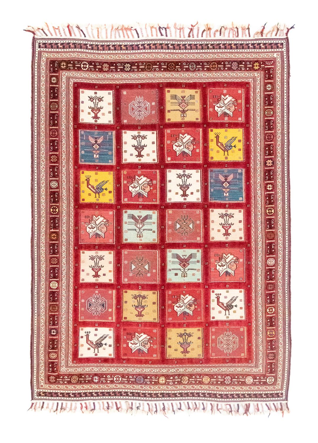 Perser Rug - Nomadic - 170 x 120 cm - red