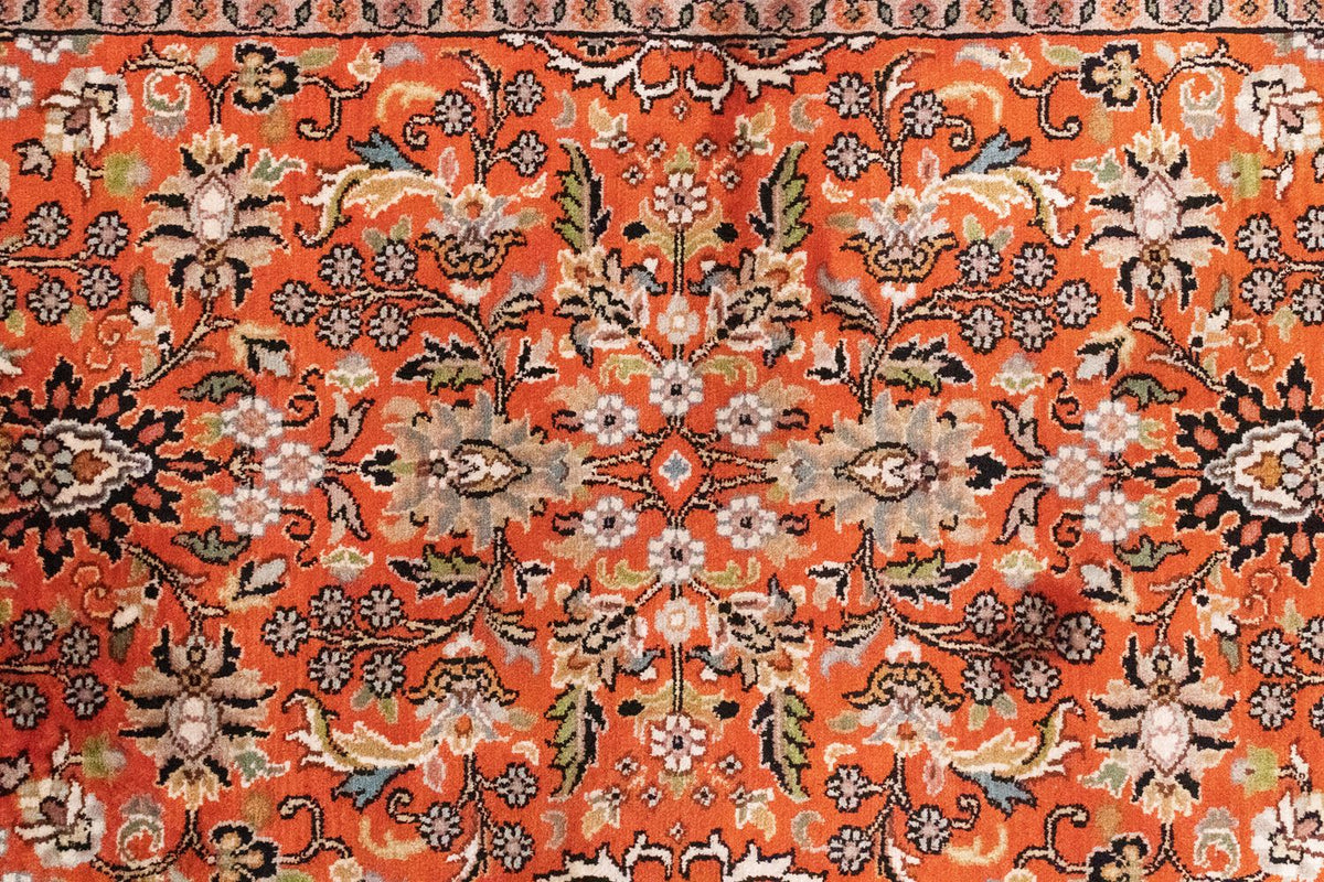 Runner Silk Rug - Kashmir Silk - 177 x 61 cm - orange