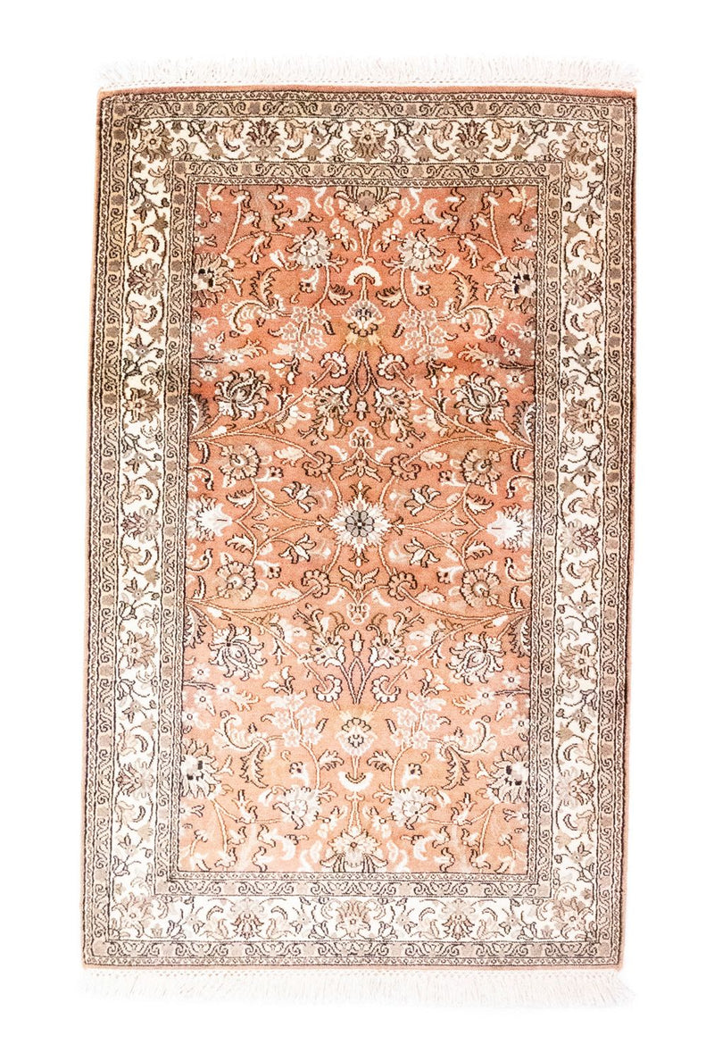 Silk Rug - Kashmir Silk - 122 x 76 cm - orange