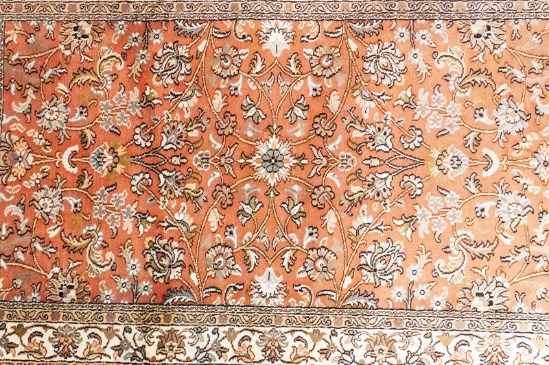 Silk Rug - Kashmir Silk - 122 x 76 cm - orange