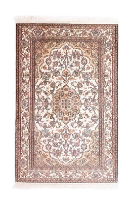 Silk Rug - Kashmir Silk - 125 x 80 cm - beige