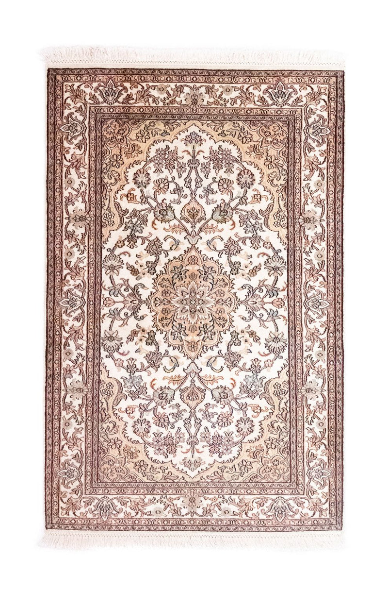 Silk Rug - Kashmir Silk - 125 x 80 cm - beige