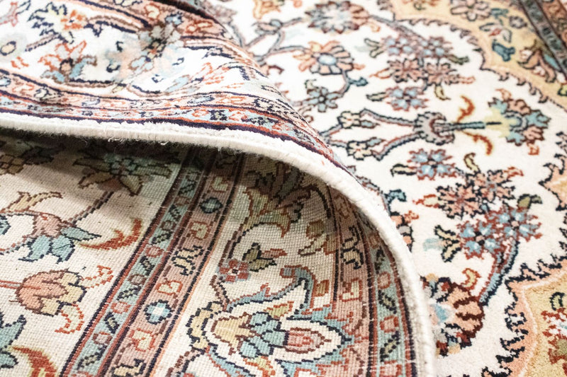 Silk Rug - Kashmir Silk - 125 x 80 cm - beige