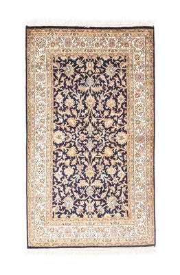 Silk Rug - Kashmir Silk - 127 x 74 cm - blue