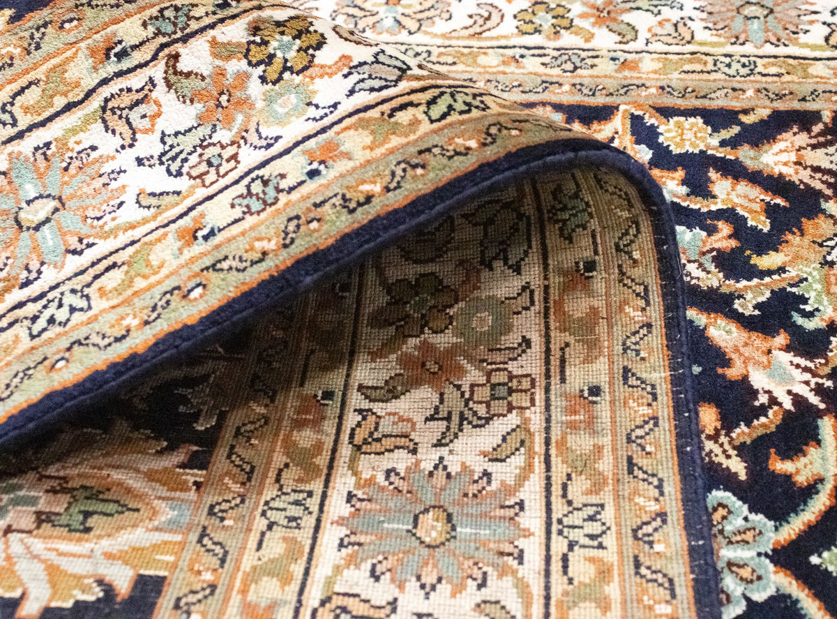 Silk Rug - Kashmir Silk - 127 x 74 cm - blue