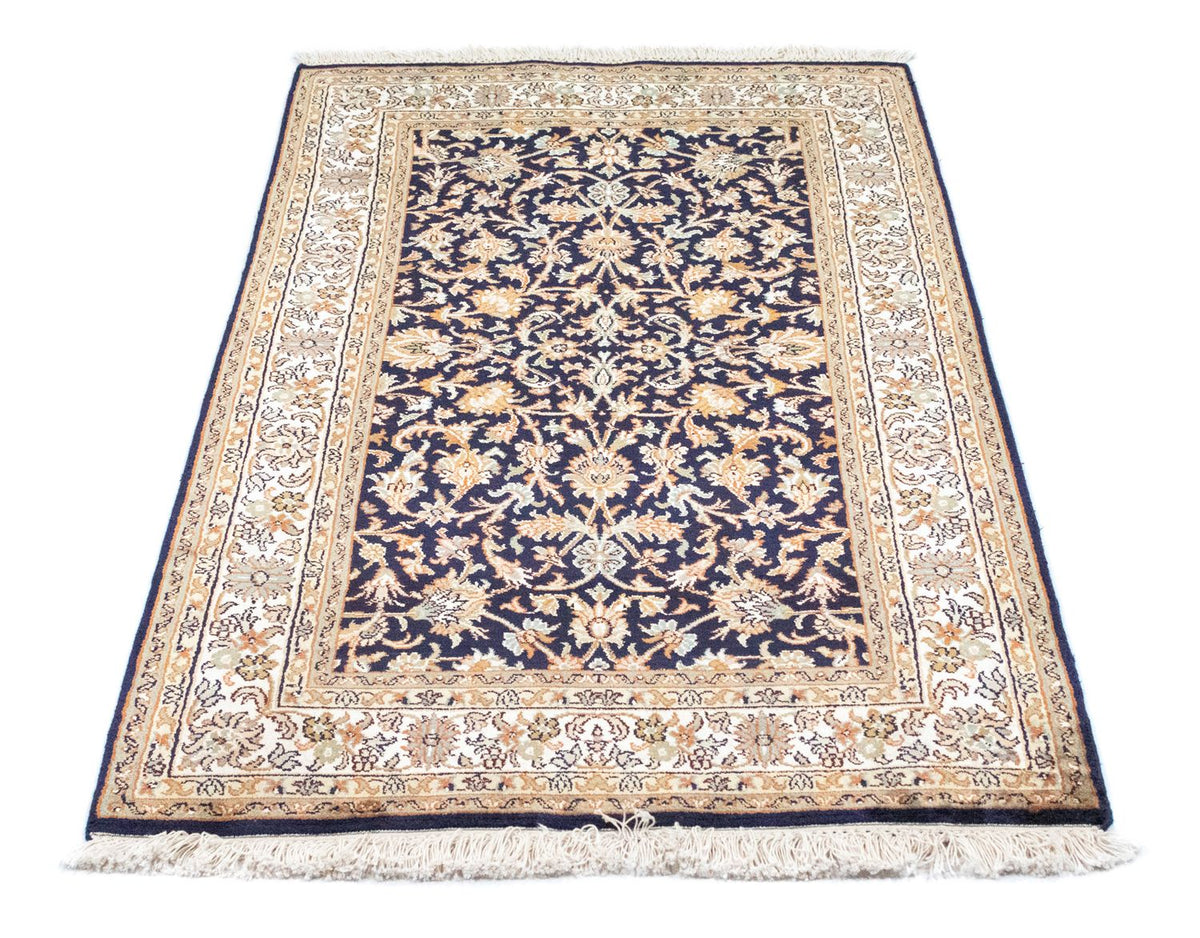 Silk Rug - Kashmir Silk - 127 x 74 cm - blue