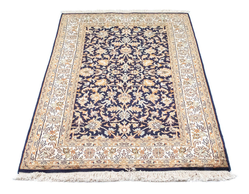 Silk Rug - Kashmir Silk - 127 x 74 cm - blue