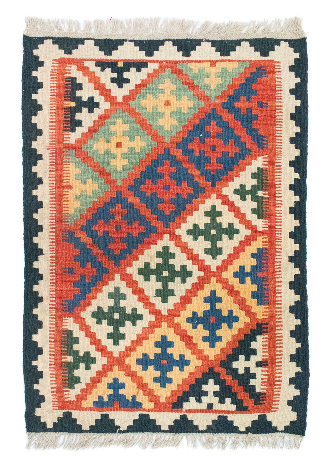 Kelim Rug - Oriental - 92 x 65 cm - orange