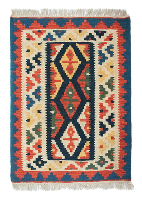 Kelim Rug - Oriental - 90 x 65 cm - beige