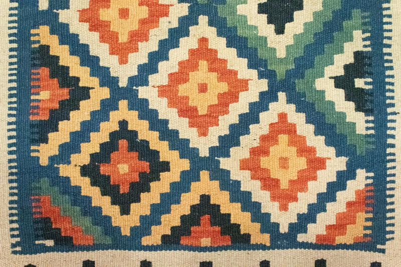 Kelim Rug - Oriental - 90 x 60 cm - blue