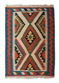 Kelim Rug - Oriental - 90 x 64 cm - beige