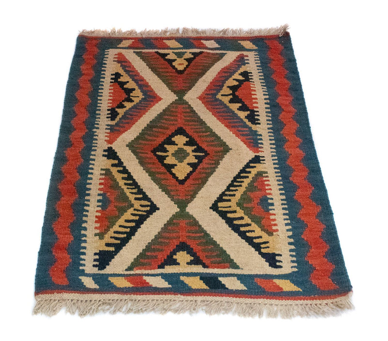 Kelim Rug - Oriental - 90 x 64 cm - beige
