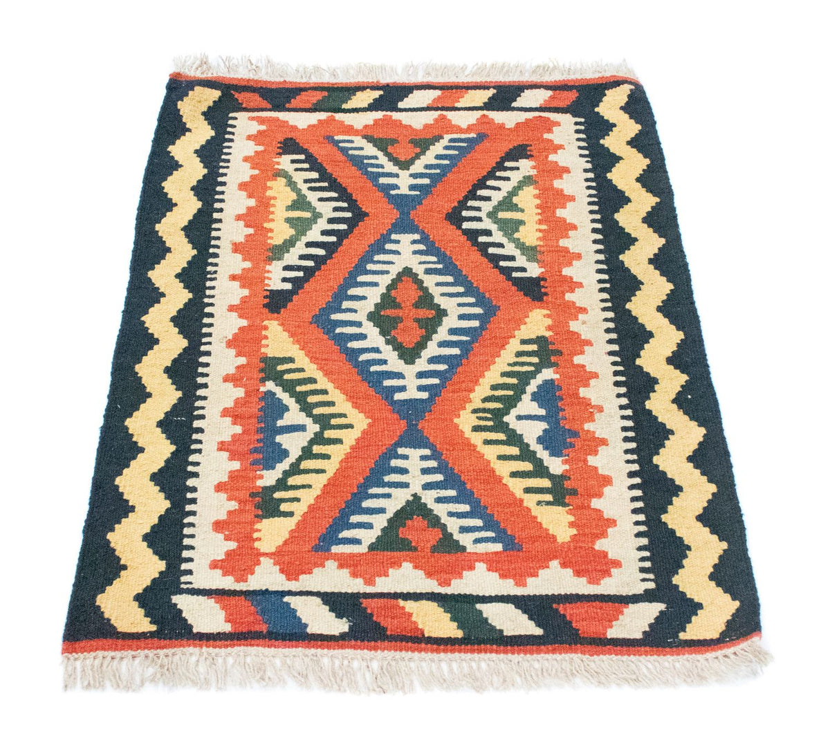 Kelim Rug - Oriental - 90 x 65 cm - orange