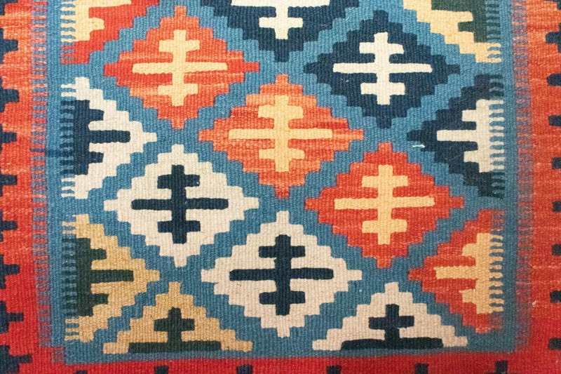 Kelim Rug - Oriental - 92 x 65 cm - blue